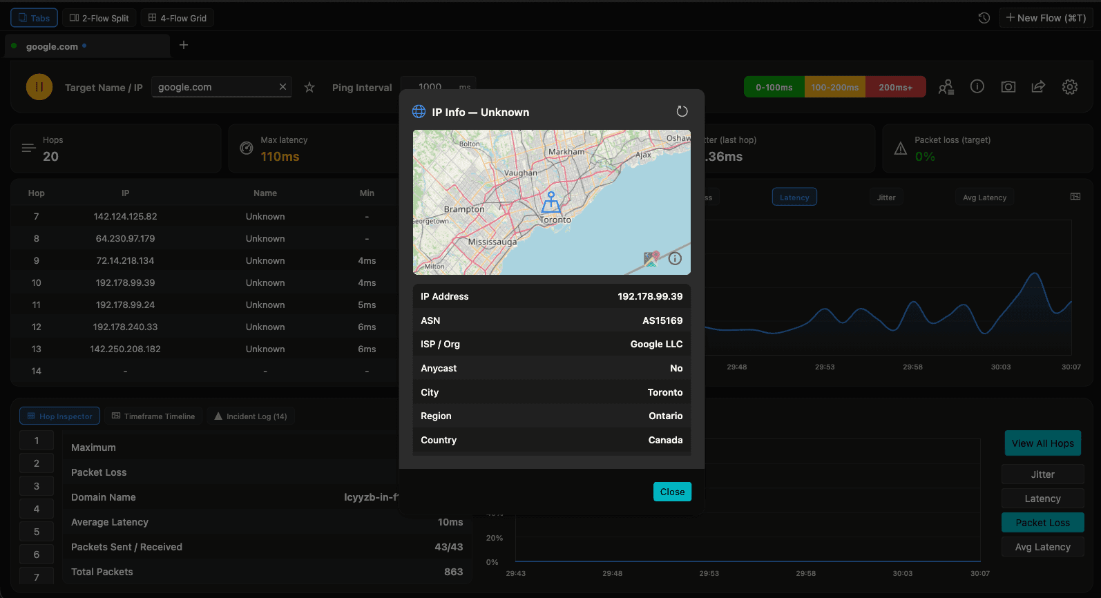 IP Geolocation Lookup (Dark)
